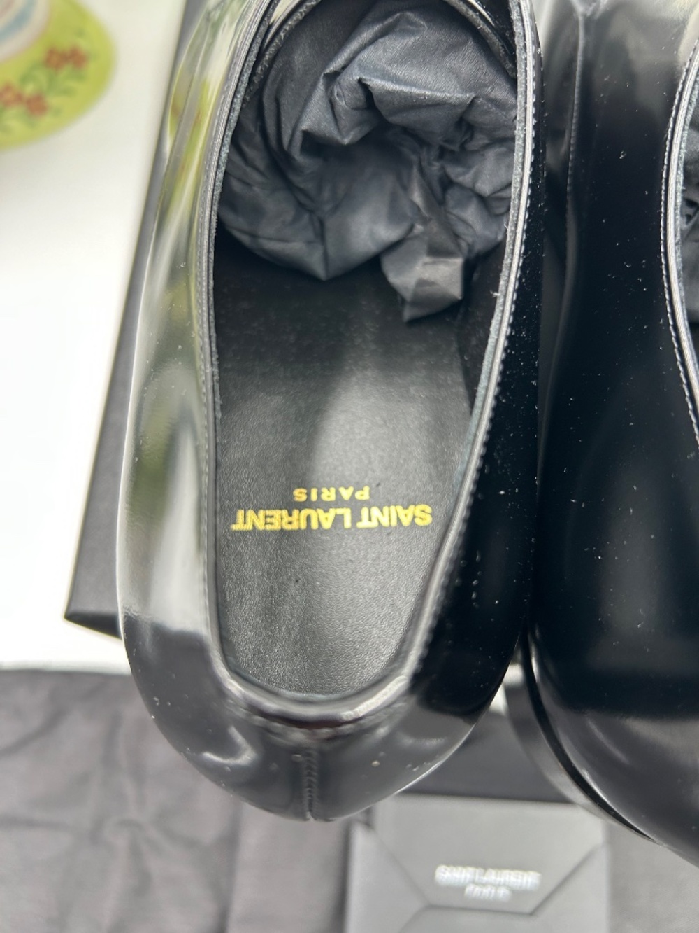 Men’s Saint Laurent JEAN Leather Derby Shoes. Size 42/9 US. Made in Italy. - Picture 7 of 14
